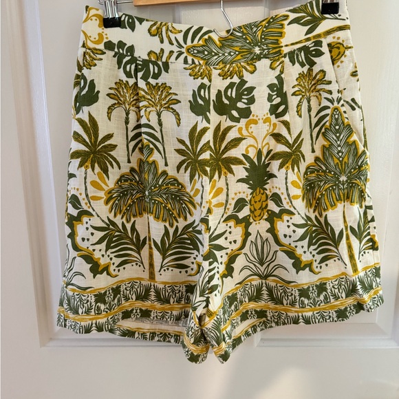 MONTEAU LOS ANGELES wide Leg Shorts CLASSIC L Large Tropical print. Pock… NICE - Picture 3 of 11